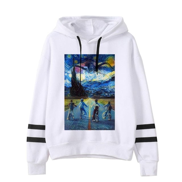 Stranger Things Oversized Hooded Tops