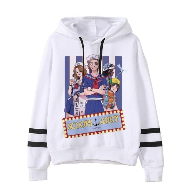 Stranger Things Oversized Hooded Tops