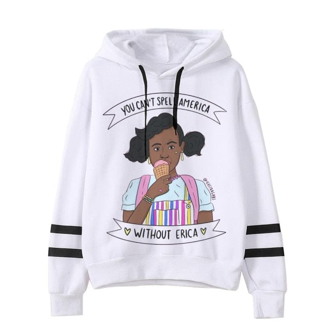 Stranger Things Oversized Hooded Tops