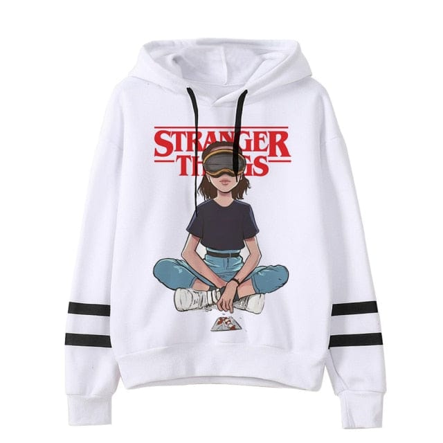 Stranger Things Oversized Hooded Tops