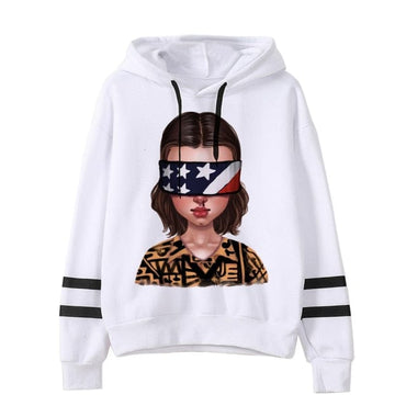 Stranger Things Oversized Hooded Tops