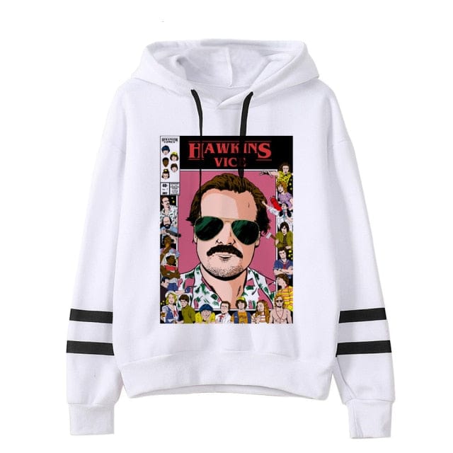 Stranger Things Oversized Hooded Tops