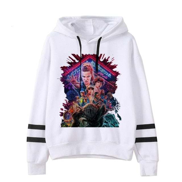 Stranger Things Oversized Hooded Tops