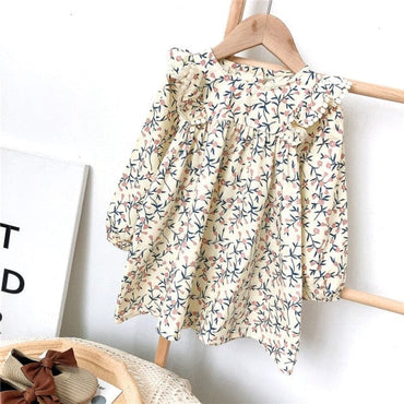 Girls Flower Print Dress