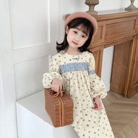 Girls Flower Print Dress