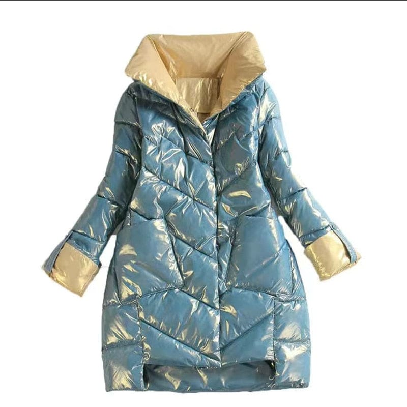 High Quality Stand Collar Winter Ladies Parka