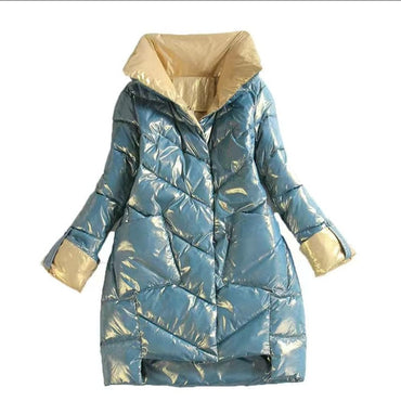 High Quality Stand Collar Winter Ladies Parka