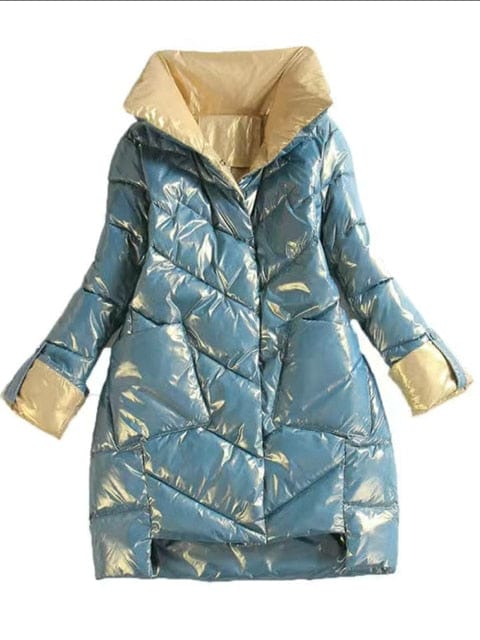 High Quality Stand Collar Winter Ladies Parka