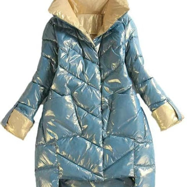 High Quality Stand Collar Winter Ladies Parka