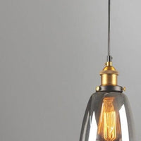 Smoky Glass Vintage Hanging Lamps