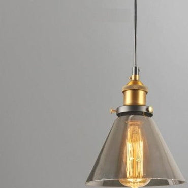 Smoky Glass Vintage Hanging Lamps