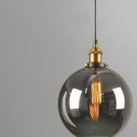 Smoky Glass Vintage Hanging Lamps