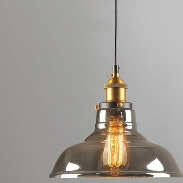 Smoky Glass Vintage Hanging Lamps