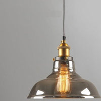 Smoky Glass Vintage Hanging Lamps