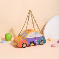 Retro Car Shape Handbag