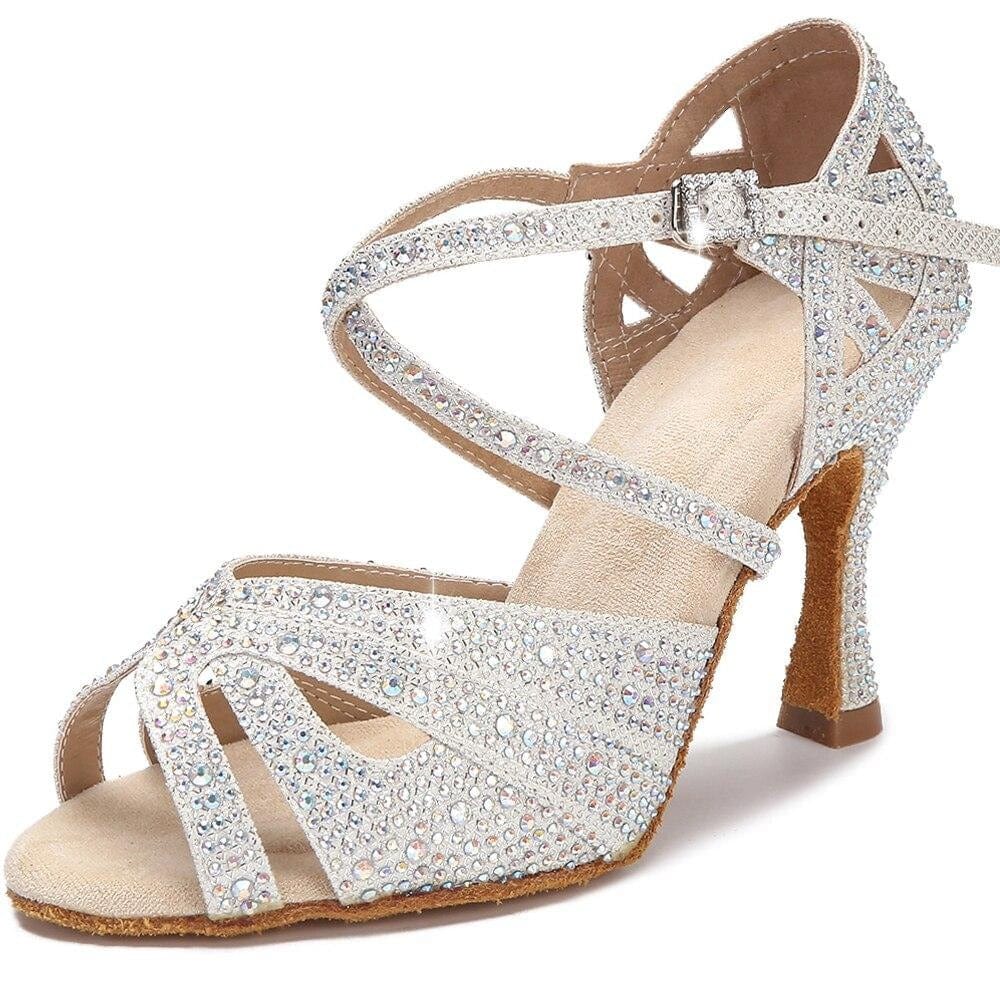 Rhinestone Latin Dance Shoes