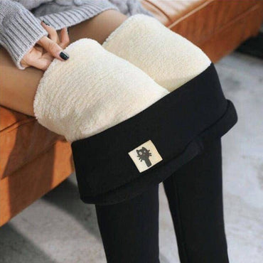 Winter Women Leggings Velvet Warm Pants Hight Waist Leggings Women Solid Color Legging Comfortable Keep Warm Stretchy Legging - east2cart.uk