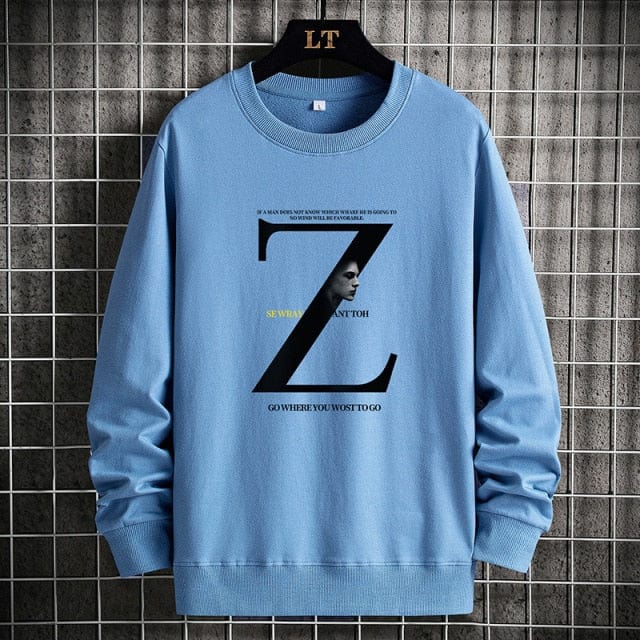 Crewneck Long Sleeve Hip Hop Pullover