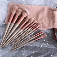 13PCS Summer Color Makeup Brushes Kit Natural Fiber - east2cart.uk