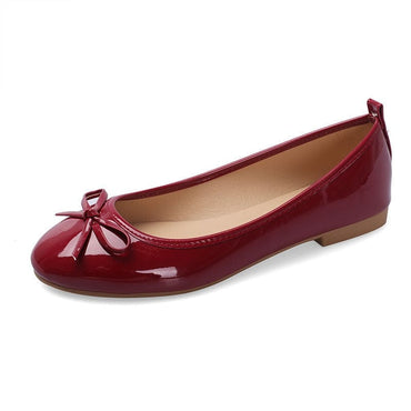 Women Flats Shoes Casual Light Comfortable Patent Leather Summer Lady Students Fashion Design Korea Bowknot Shoes Female 2021 - east2cart.uk