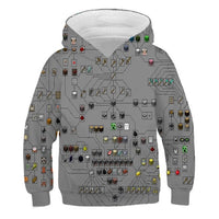 3D Video Game Boys Hoodie