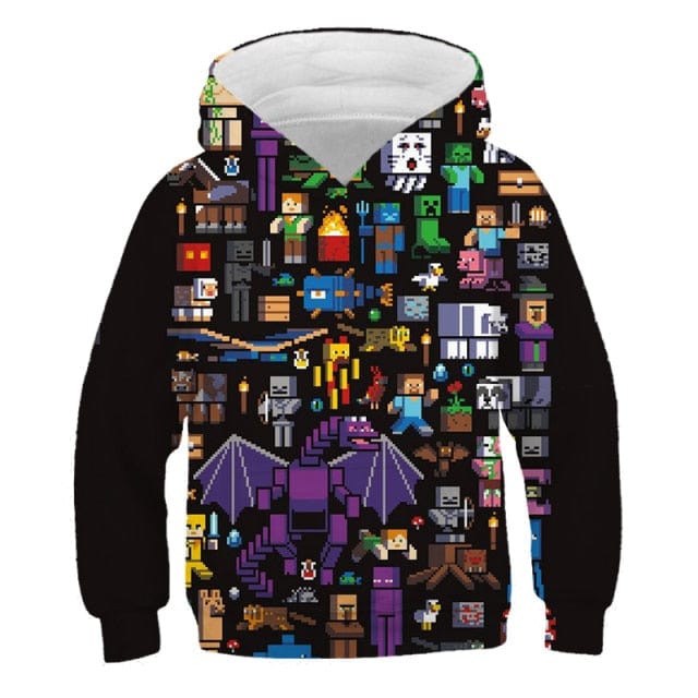 3D Video Game Boys Hoodie