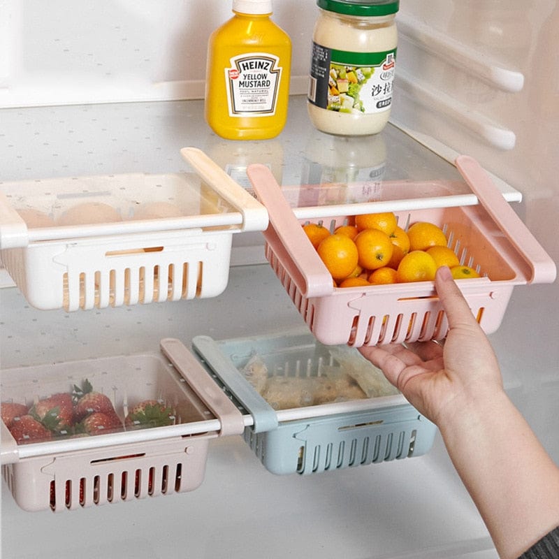 Adjustable Fridge Storage Baskets