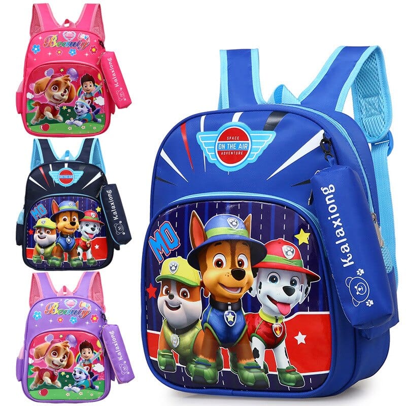 Paw Patrol Cartoon Bag Anime Children backpack Skye Everest Marshall Chase Boys Girls pat patrouille birthday Backpack Toy Gifts - east2cart.uk