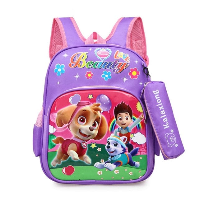 Paw Patrol Cartoon Bag Anime Children backpack Skye Everest Marshall Chase Boys Girls pat patrouille birthday Backpack Toy Gifts - east2cart.uk