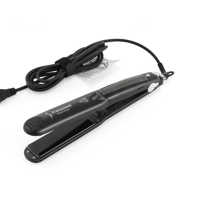 2 In 1 Tourmaline Ceramic Professional Steam Hair Straightener - east2cart.uk