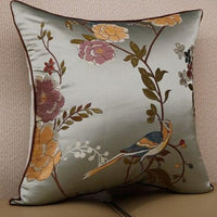 Chinese Embroidered Bird Sofa Cushion Covers - east2cart.uk