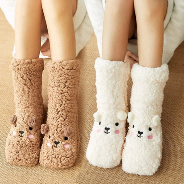 Winter Thick Cartoon Carpet Socks
