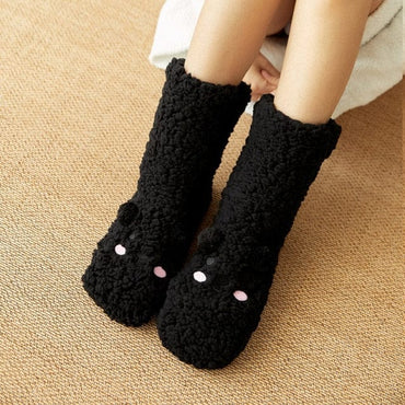 Winter Thick Cartoon Carpet Socks