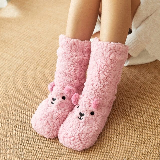 Winter Thick Cartoon Carpet Socks