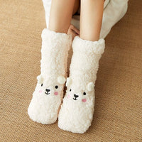 Winter Thick Cartoon Carpet Socks
