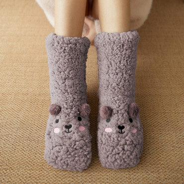 Winter Thick Cartoon Carpet Socks