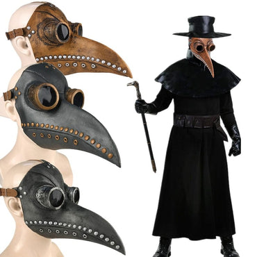 Halloween Plague Doctor Bird Bead Mask