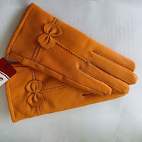 Women Genuine Leather Winter Warm Glove Ladies Real Sheep Leather Gloves Girls Driving Fashion Female Luxury Wool lined Gloves - east2cart.uk