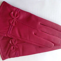 Women Genuine Leather Winter Warm Glove Ladies Real Sheep Leather Gloves Girls Driving Fashion Female Luxury Wool lined Gloves - east2cart.uk