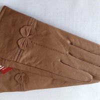 Women Genuine Leather Winter Warm Glove Ladies Real Sheep Leather Gloves Girls Driving Fashion Female Luxury Wool lined Gloves - east2cart.uk