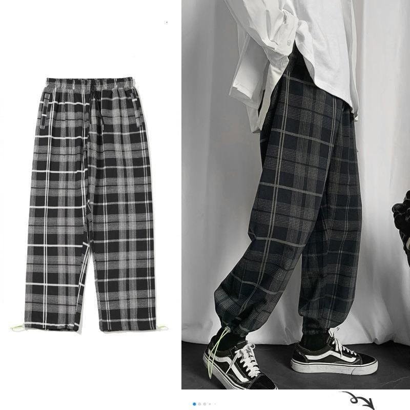 Men's Plaid Casual Trouser