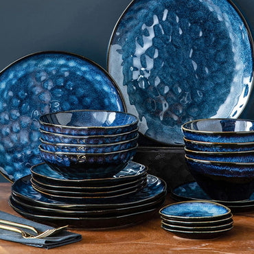 23-Piece Vintage Ceramic Dinnerware Set