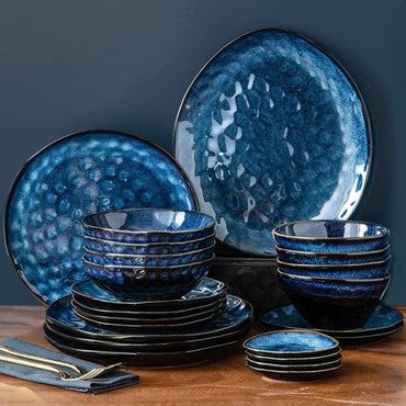 23-Piece Vintage Ceramic Dinnerware Set