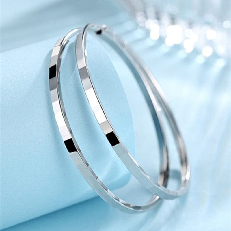 925 Sterling Silver Hoop Earring - east2cart.uk