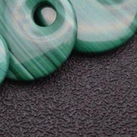 Various Size Natural Malachite Gemstone Round Donut Shape Pendants Necklace Materials Classic Jewelry Party Gift DIY Stuff - east2cart.uk