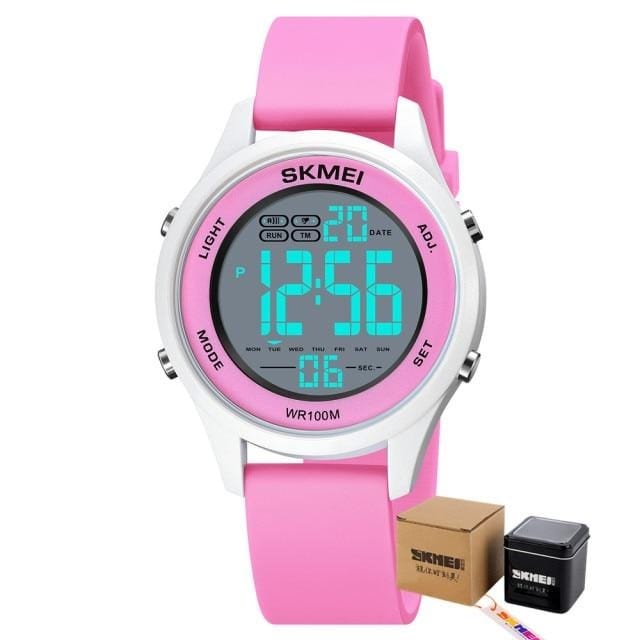 SKMEI 10Bar Waterproof Kids Wristwatch Japan Digital movement Children Watch Swim Stopwatch Sport Watches Clock For Boys Girls - east2cart.uk