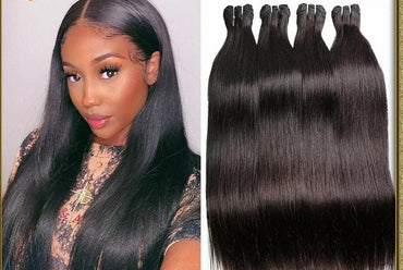 Straight Human Hair Bundle Extensions - east2cart.uk