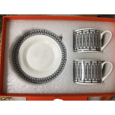 Classic European Bone China Drinkware  With Gift Box - east2cart.uk