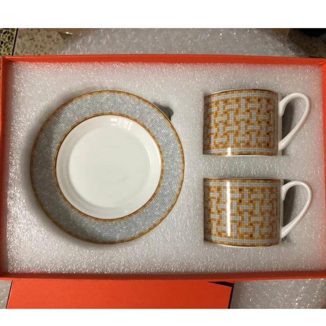 Classic European Bone China Drinkware  With Gift Box - east2cart.uk