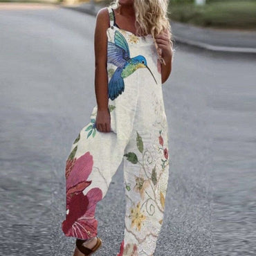 Floral Print Elegant Summer Overalls - east2cart.uk